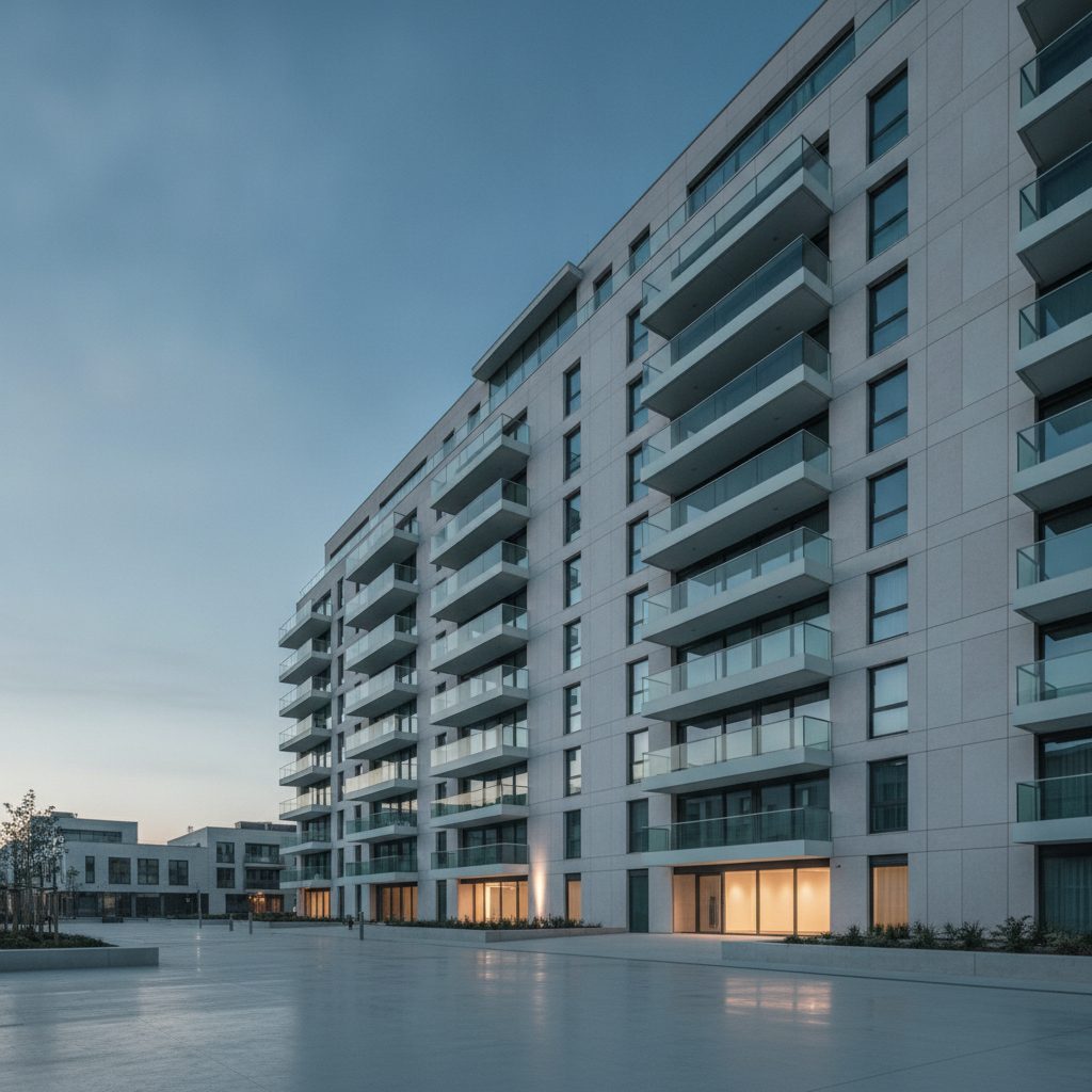 Modern appartementsgebouw